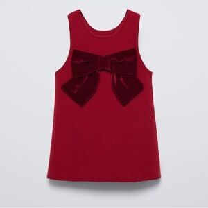 Zara Kids Red Dress with Bow